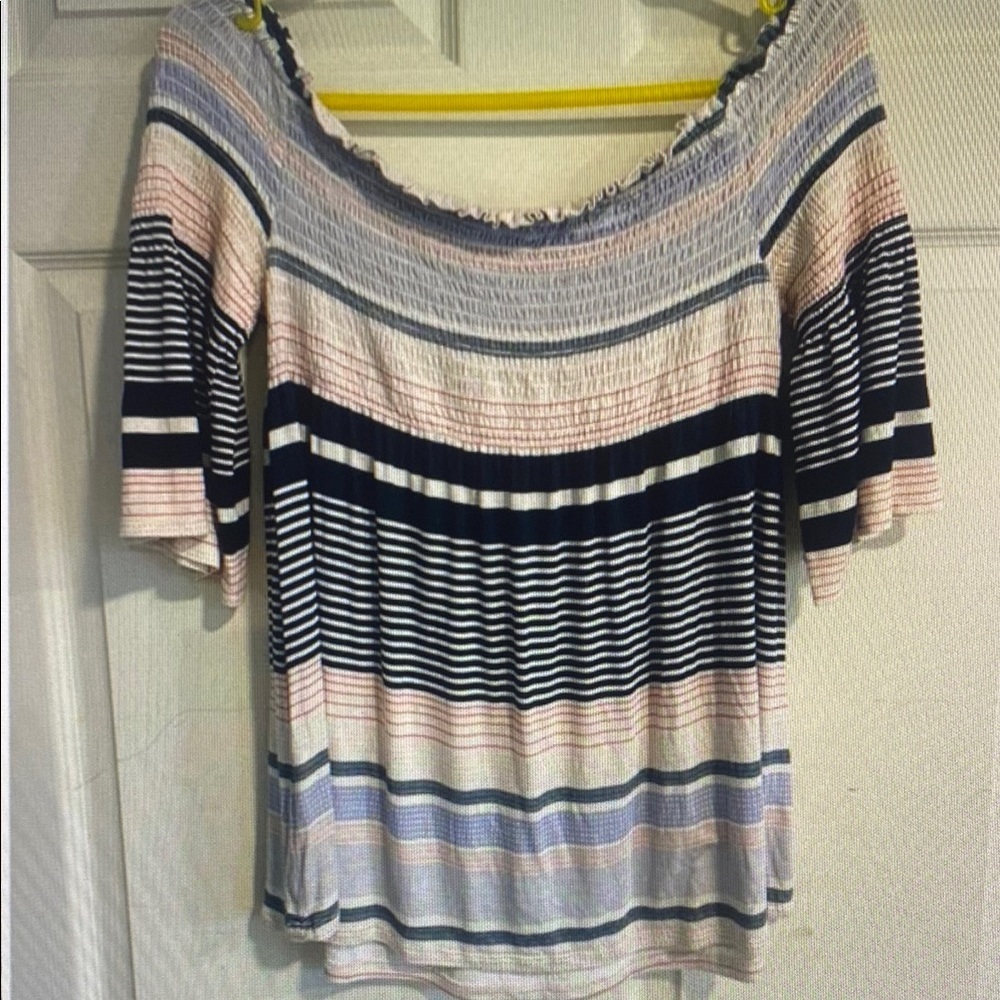 Striped Off-Shoulder Top